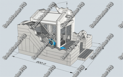 Коммерческий надувной батут "Немо" 8*7*6 м