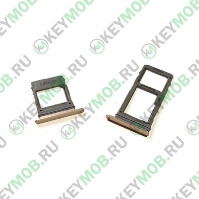 Контейнер SIM для телефона Samsung A8 (2018) A530F, Золотой