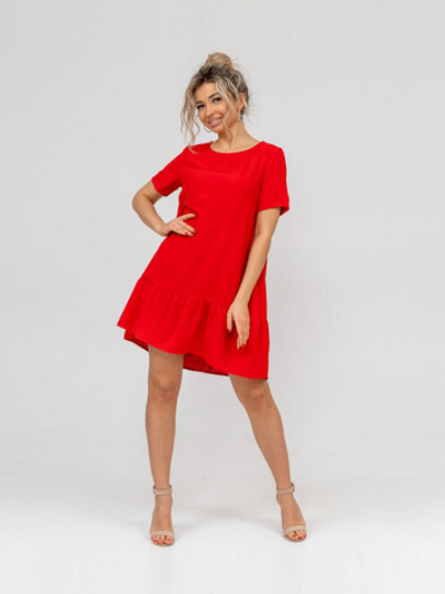 Платье женское "1425 П.Э" красный (Тексплюс)