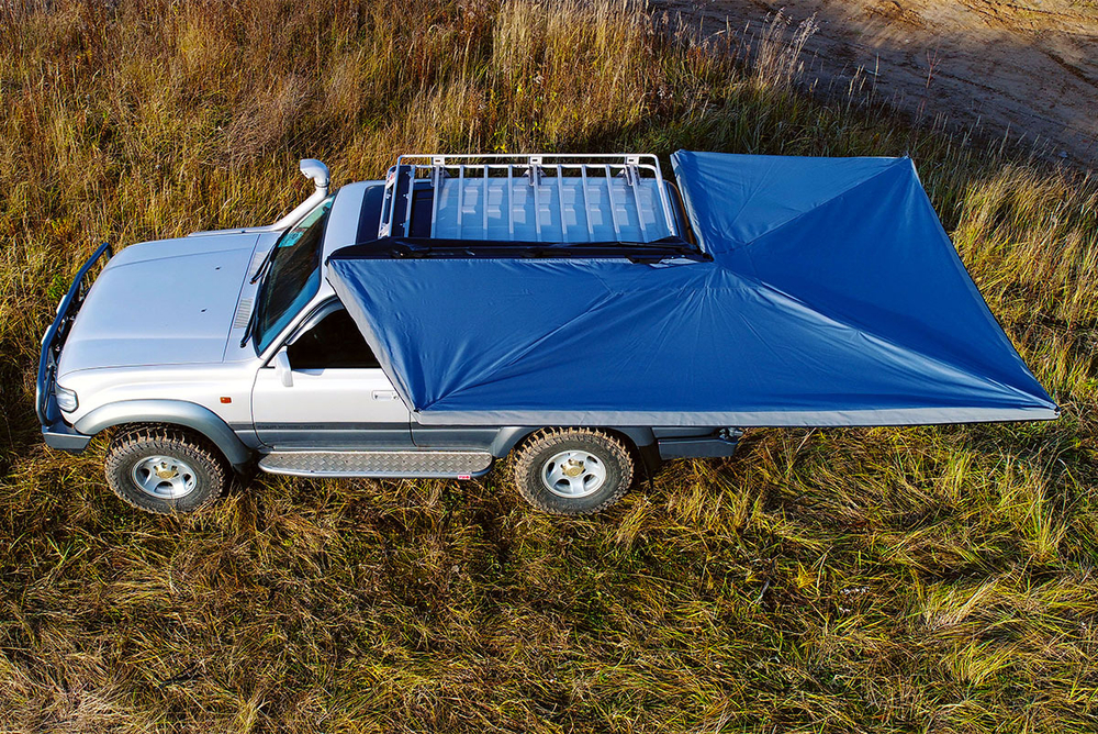 Маркиза автомобильная безопорная, веерная 2,3х2 м (левая) РИФ