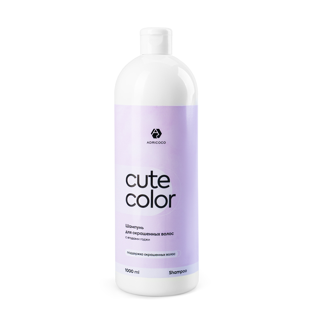 ADRICOCO Cute color Шампунь для окрашенных волос 1000 мл.