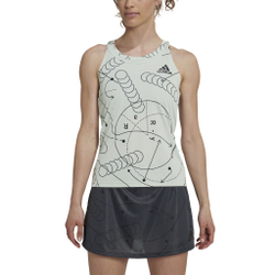 Женская теннисная майка adidas Club Graphic Tank Top Women - Light Green
