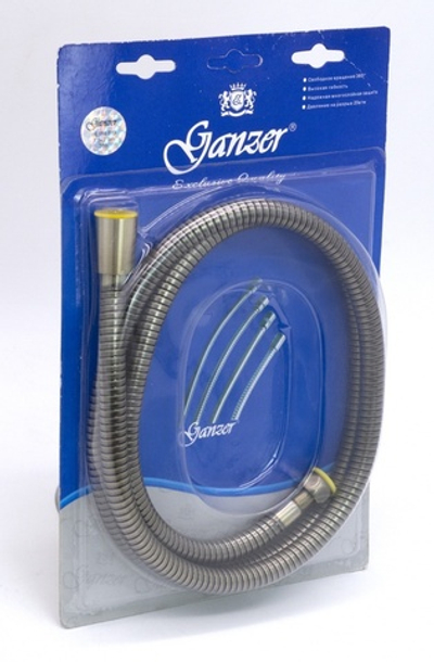 80150-D Шланг для выд. лейки 150см 3/8 вн. (БРОНЗА) GANZER (50/1шт)