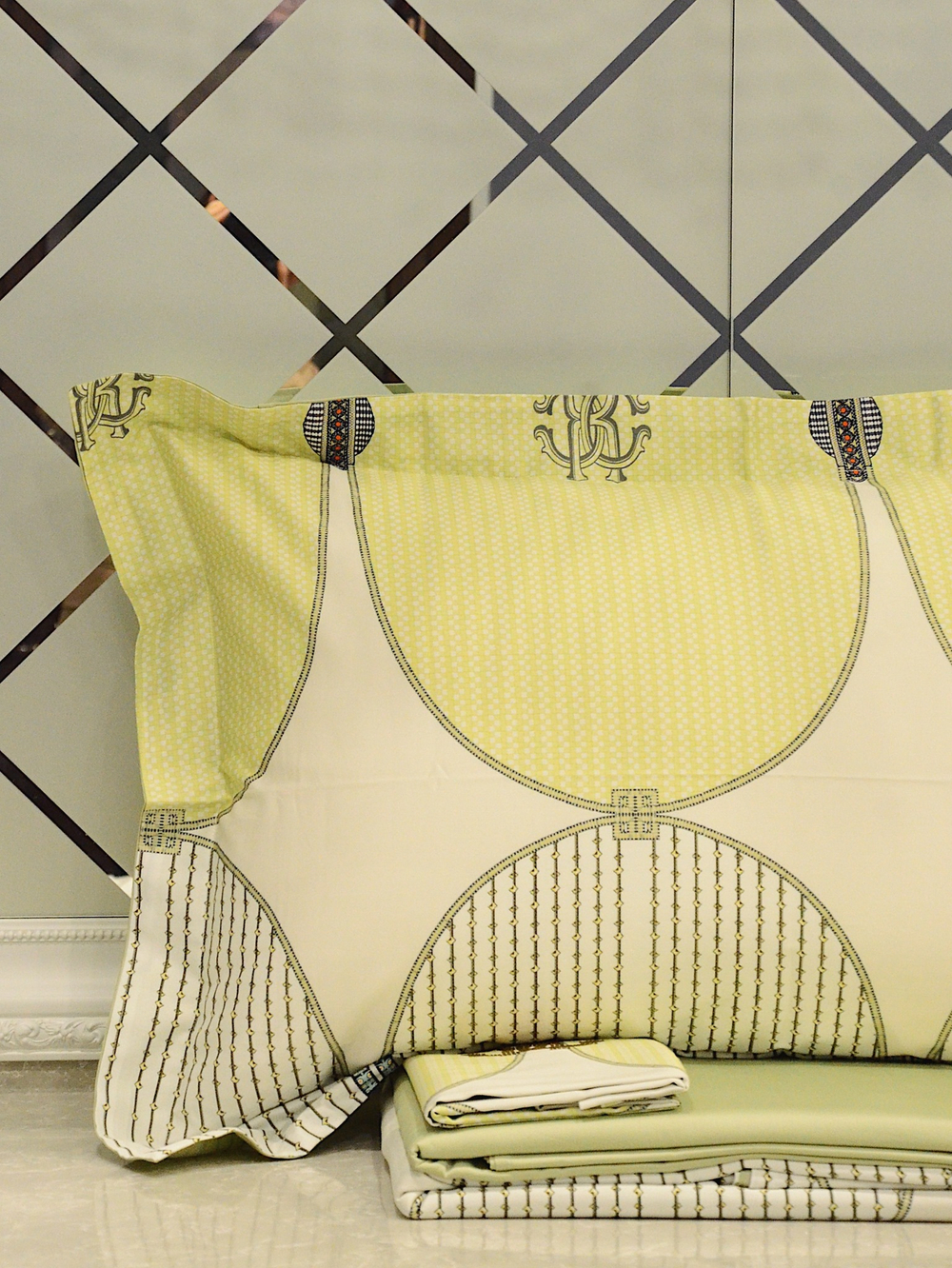 Постельное белье Roberto Cavalli Chess Lemon