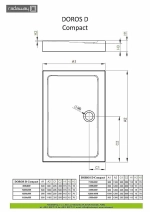 Душевой поддон Radaway Doros D Compact SDRD1290-05 120x90 белый