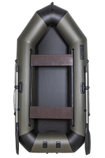 Броня-260 M хаки-черный (лодка ПВХ с усилением)