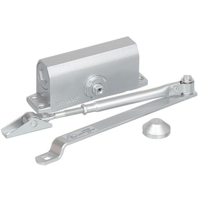 Доводчик дверной Trodos, TD-60, с фиксац, до 60 кг, 90, серебр, 272030