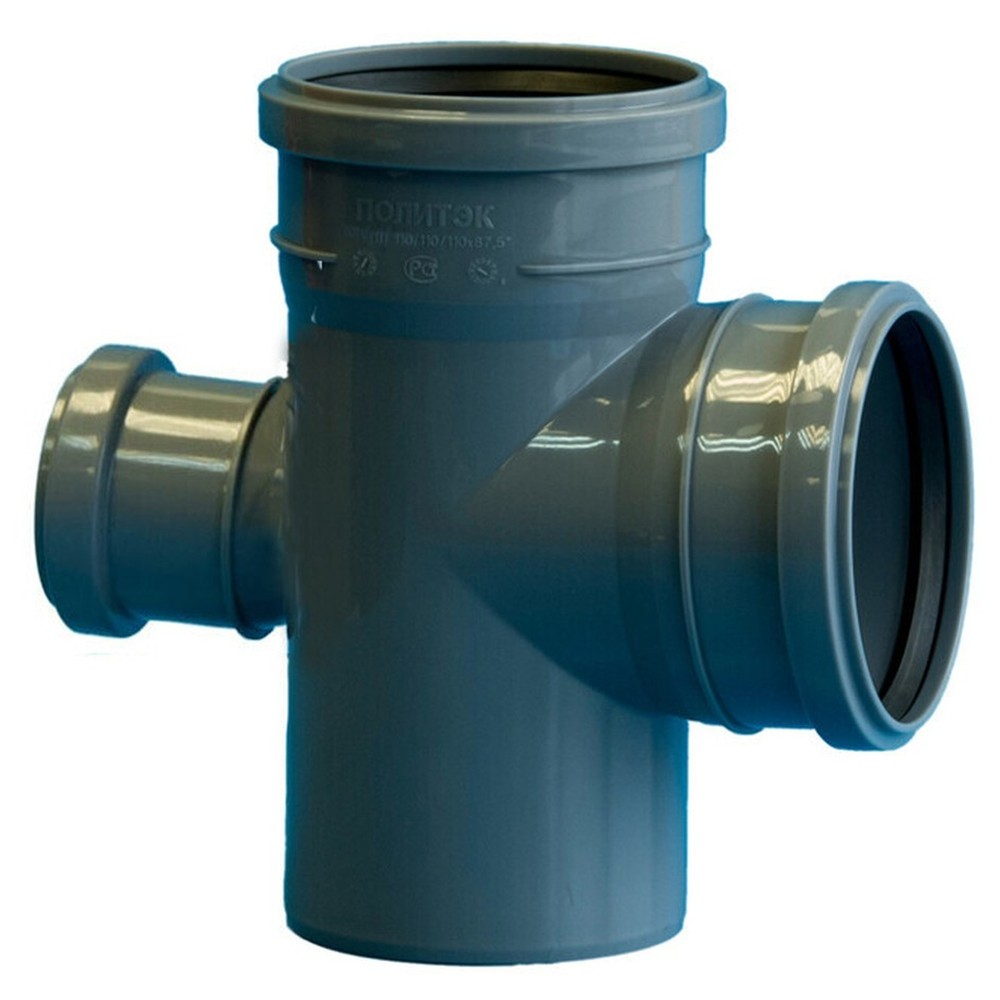 Крестовина Политэк Пайп одноплоскостная 110х110х50/87,5гр. ВК (25)