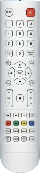 Пульт Huayu JKT-106B-2-HOME WHITE для телевизора Telefunken