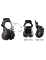 Силиконовый чехол для мошонки с эрекционным кольцом Rock Hard Ball Banger (Цвет: черный)