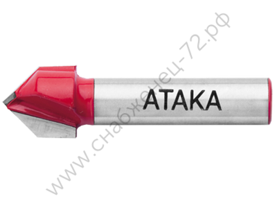 Фреза Атака 112127 пазовая галтельная V-образная 90