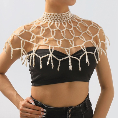 ЖЕМЧУЖНАЯ СЕТКА ОБОДОК - Украшение на шею (1134 Маша П, Регина)