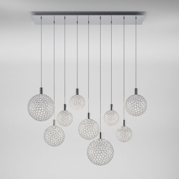 Подвесной светодиодный светильник Eurosvet Gemini 90353/9 хром