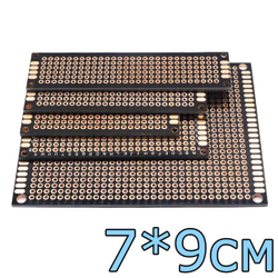 Двухсторонняя плата 7х9 см - Черная