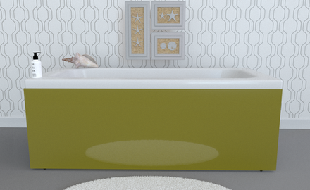 Экран под ванну откидной TR-7-038 оливковый глянец