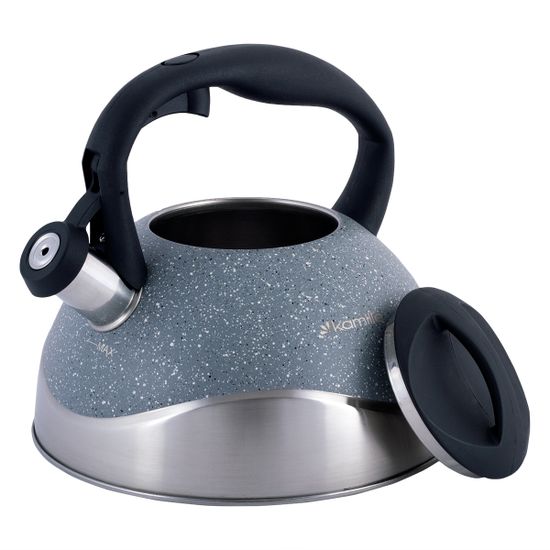 Чайник 2,8 л. из нержавеющей стали со свистком Kamille KM-0686B