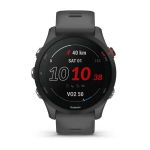 Смарт часы Garmin Forerunner 255 с темно-серым ремешком