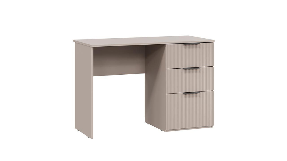 Стол письменный с ящиками Дуб Крафт Табачный/Холст Белый 110,2х50х75 см