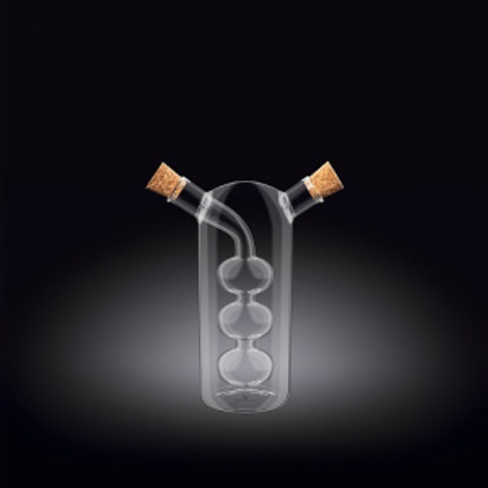 Бутылка для масла и уксуса 300/60 мл. 2в1 Thermo Glass Wilmax (67298)