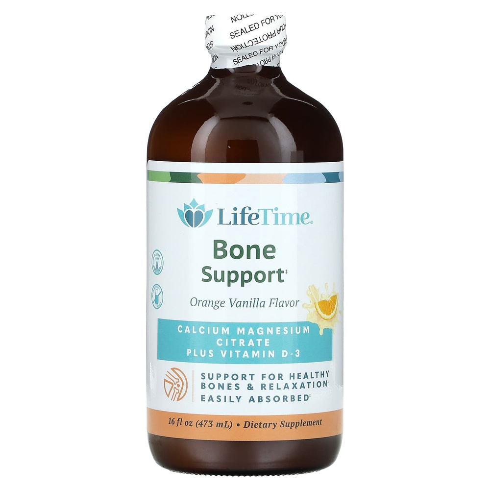 LifeTime Vitamins, добавка для поддержки здоровья костей, со вкусом апельсина и ванили, 473 мл (16 жидк. унций)