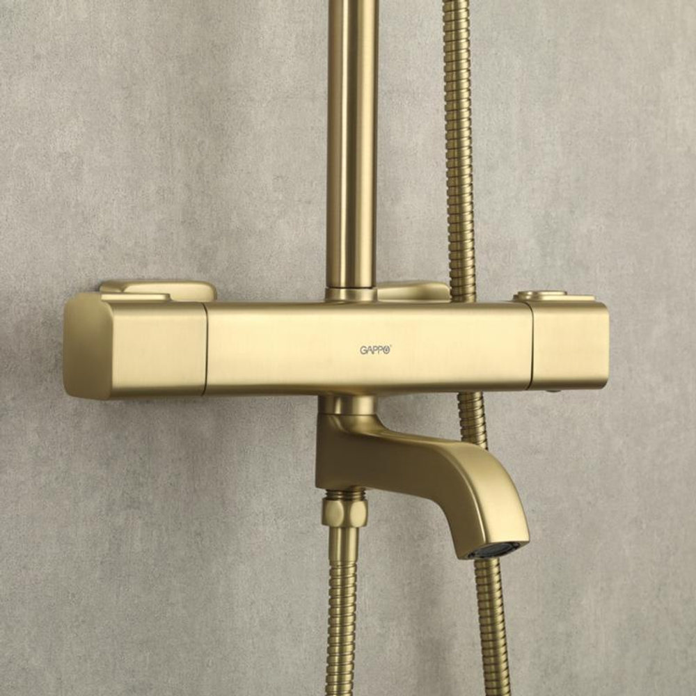 Душевая стойка с термостатом Gappo G2491-3