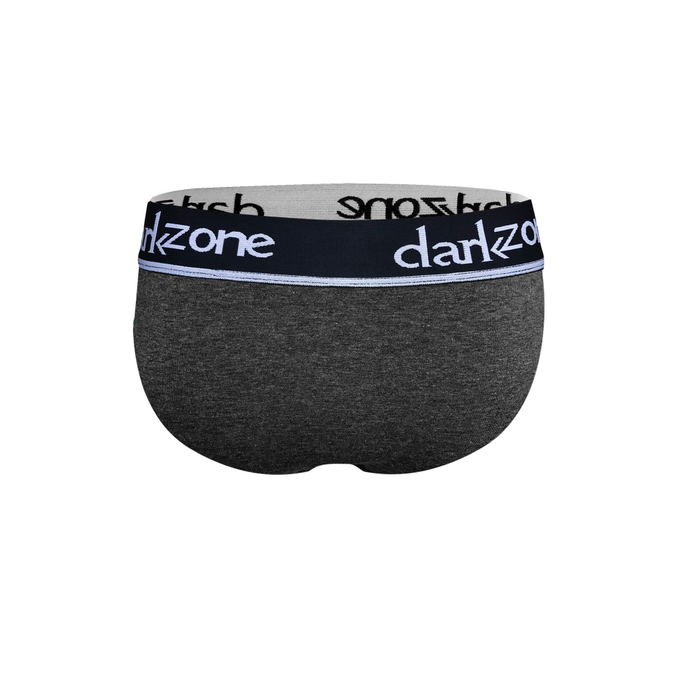 Темно-серые хлопковые слипы с брендированной резинкой (Размер: XL) (Цвет: темно-серый)