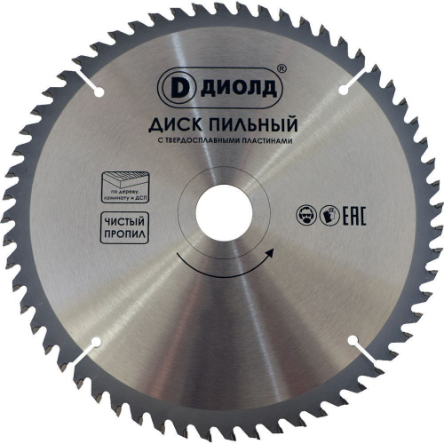 Пильный диск по дереву 210 x 60T x 30 мм ДИОЛД