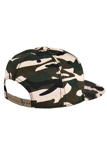 Бейсболка камуфляжная с прямым козырьком и застежкой сзади