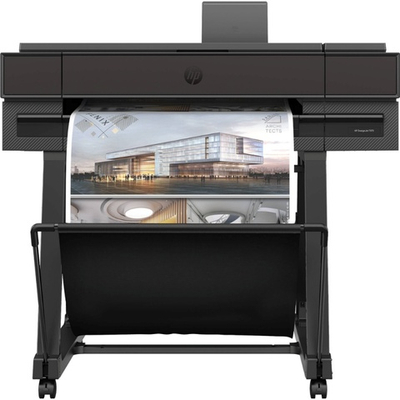Широкоформатный принтер HP DesignJet T870, 24", цвета, 21 sec/стр. A1, 120 стр. A1 в час, 2400x1200dpi, Wi-Fi, стенд