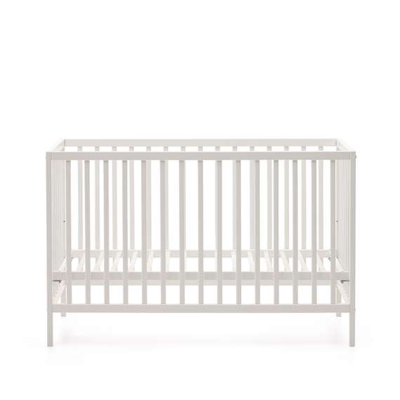 Shantal Детская кроватка из массива бука с белой отделкой 60 x 120 см