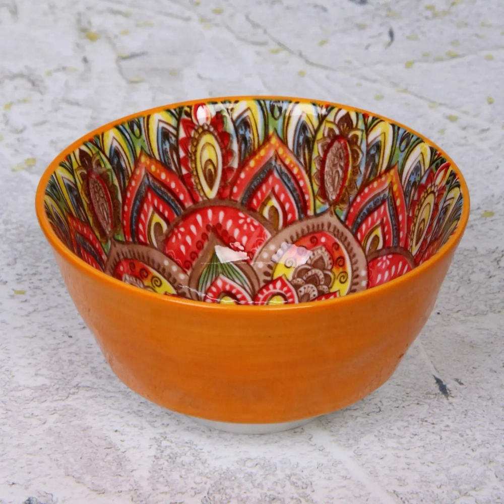 Салатник керамический «Марракеш» оранж 12,5*6,5см