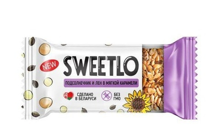 Козинаки "SWEETLO" Подсолнечник и лен в мягкой карамели Красный пищевик