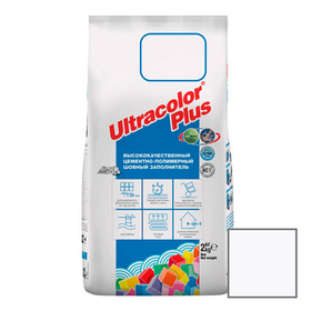 Затирка цементная Mapei Ultracolor Plus 100 белая 2 кг