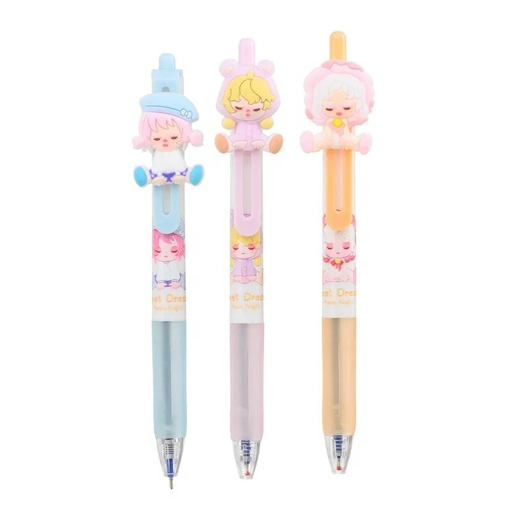 Ручка шариковая, автоматическая, Jiandan, синие чернила, с насадкой, серия "MOON NIGHT", 36 шт