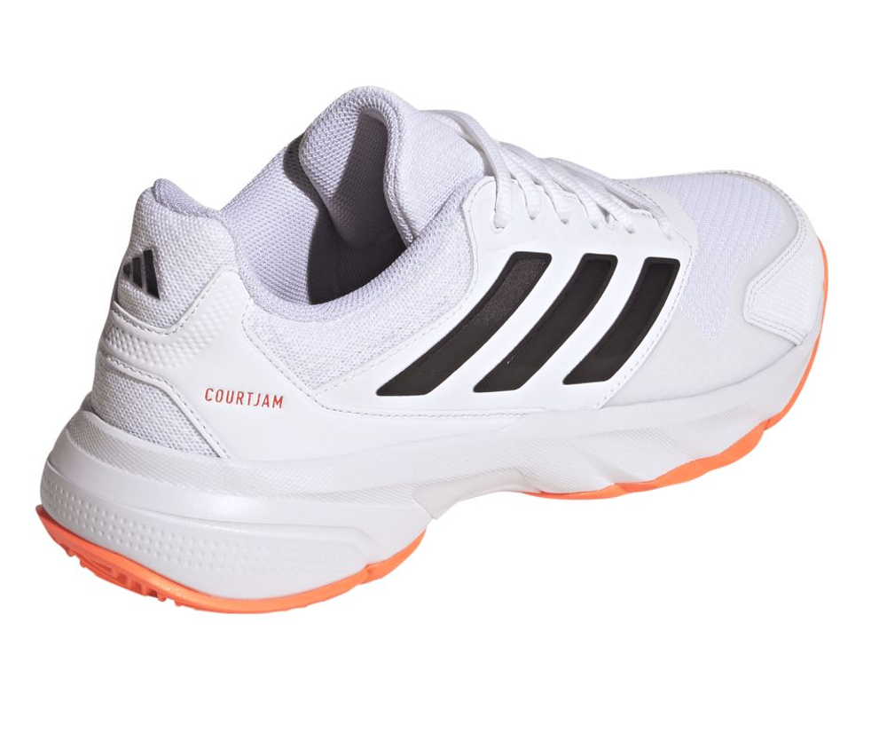 Теннисные кроссовки Adidas CourtJam Control 3 M - cloud white/core black/lucid orange