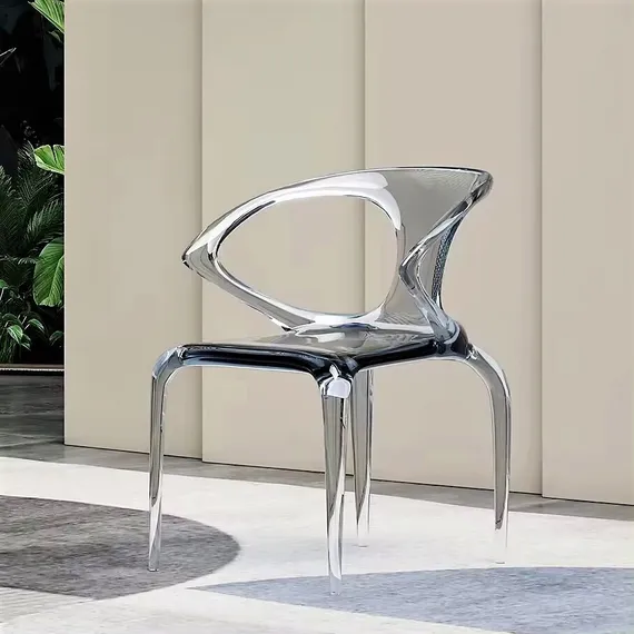 Стул Ava прозрачный янтарный