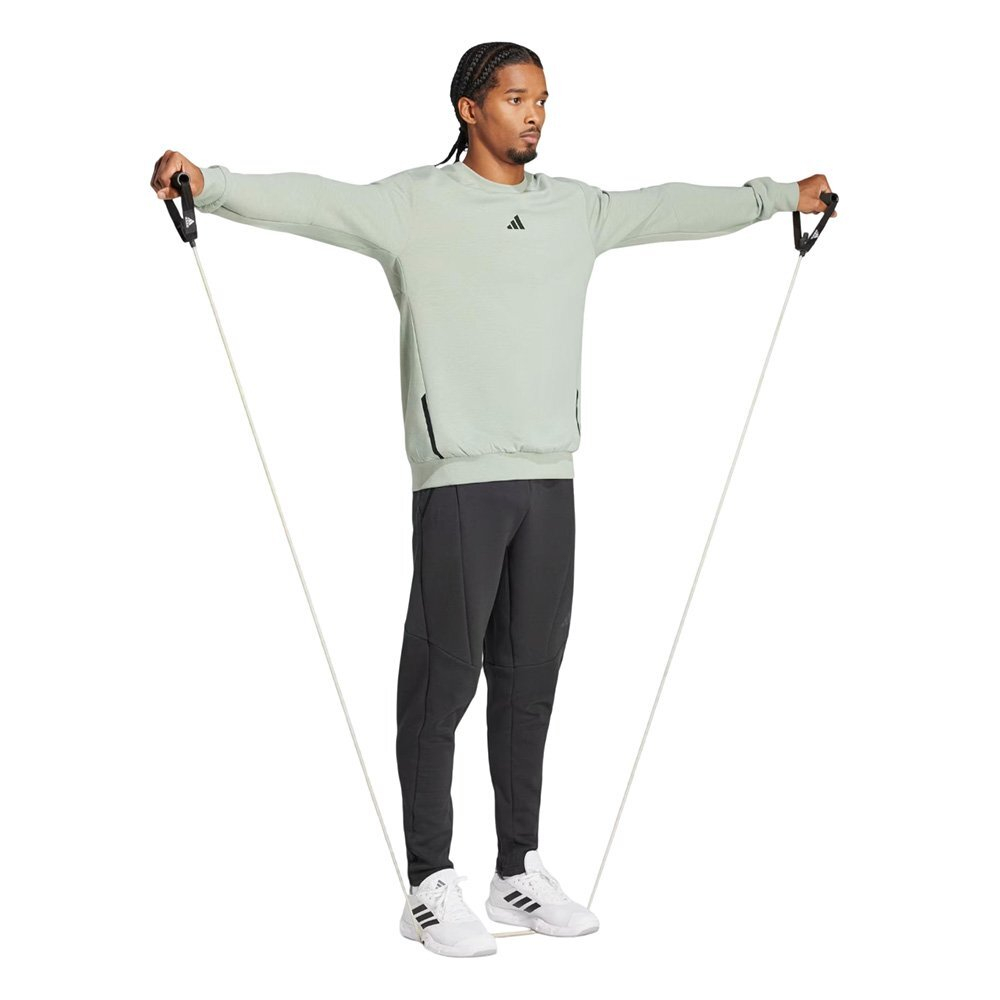 Баскетбольная толстовка adidas Designed for Training Crew sweatshirt, green