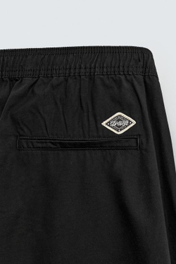 ZARA БРЮКИ BALLOON FIT С ЗАЩИПАМИ, ЧЕРНЫЙ