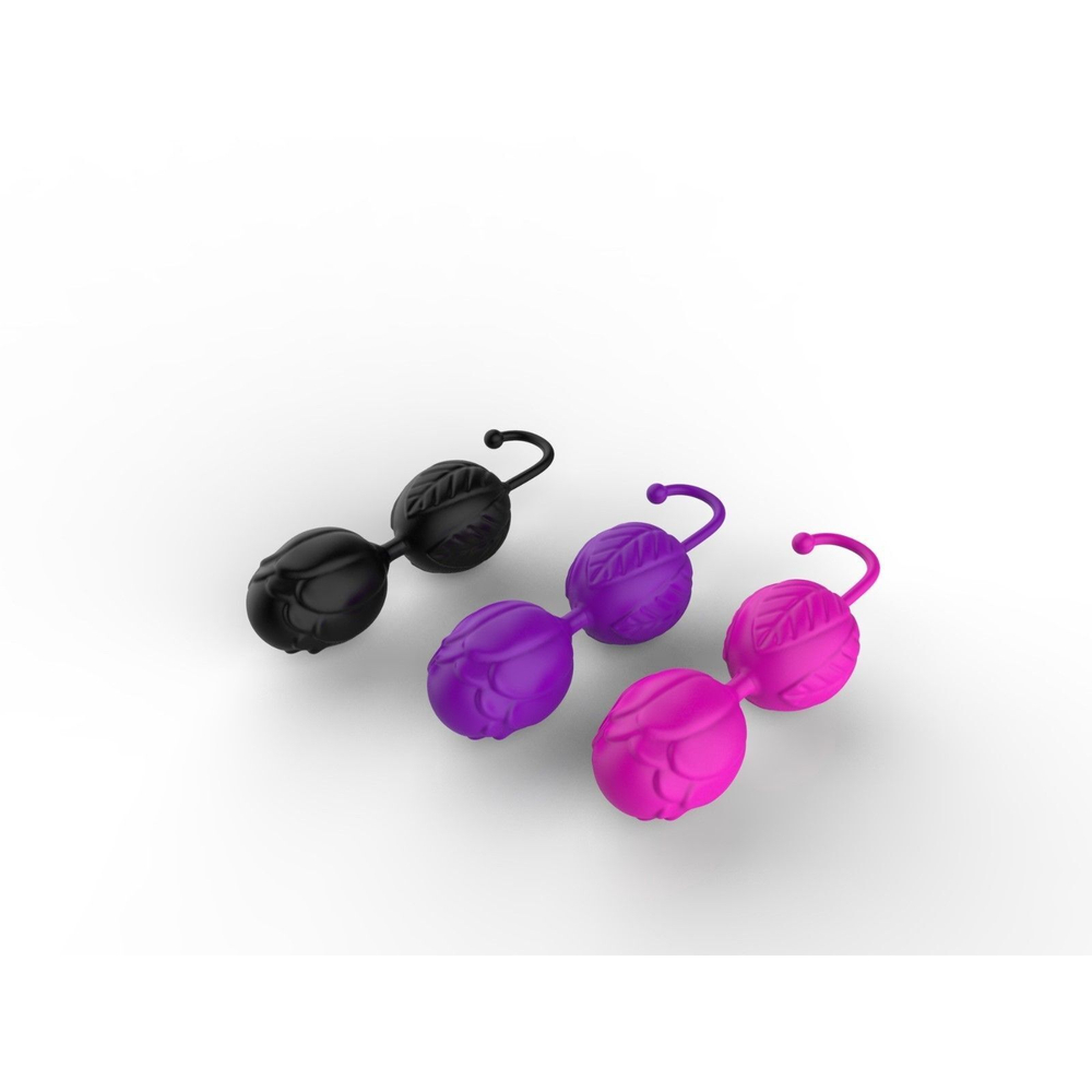 Фиолетовые вагинальные шарики «Оки-Чпоки» (Цвет: фиолетовый)