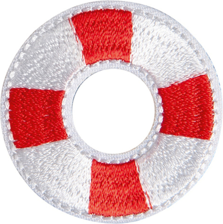 Термоаппликация "Rettungsring", 1 шт, 4 х 4 см (10013160/150720/0360609/1_Китай)