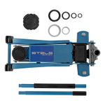 Домкрат гидравлический подкатной, быстрый подъем, 3т Low Profile Quick, 75-515 мм, профессиональный Stels