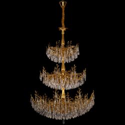 Citilux RITZ CL310262 Люстра хрустальная подвесная Золото