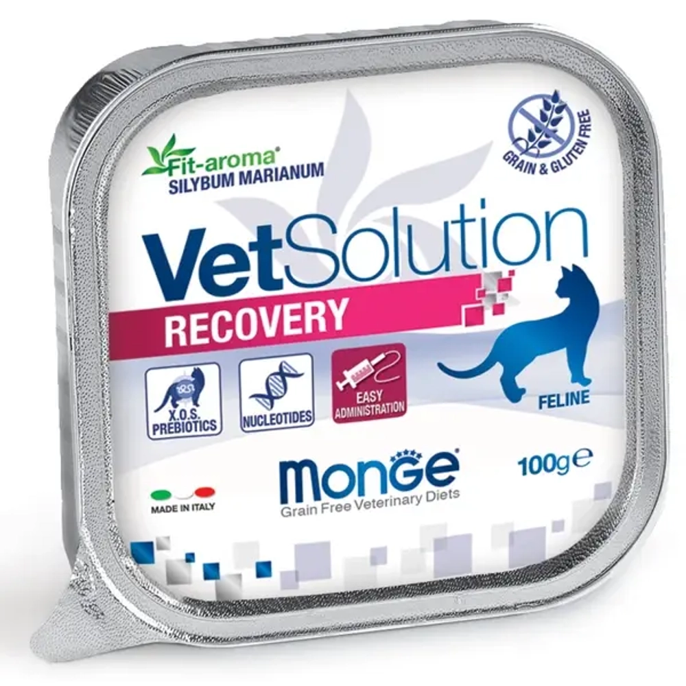 Ветеринарная диета Monge VetSolution Cat Recovery Рекавери для кошек при восстановлении питания в период выздоровления 100 г