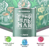 Siberia Грифельная краска, мятный, 1 л