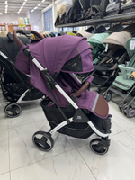 Коляска прогулочная Babalo 2023 фиолетовый белая рама