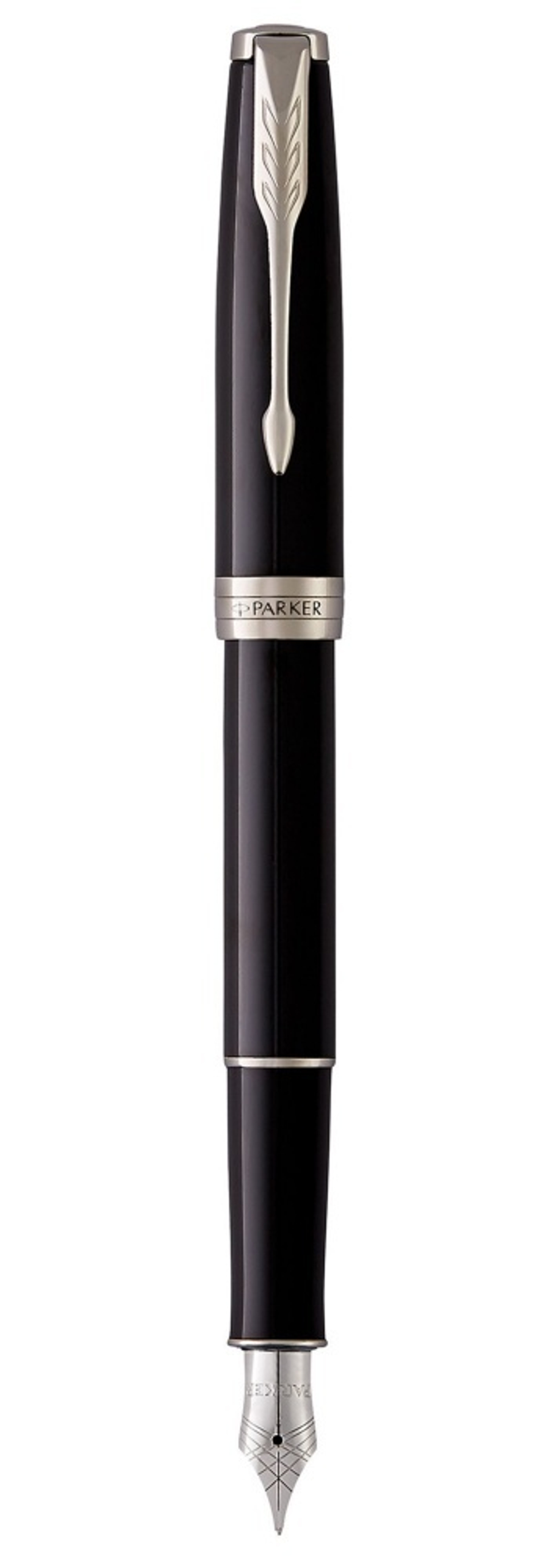 Перьевая ручка Parker Sonnet F539, цвет: LaqBlack СT, перо: F, цвет чернил: black, в подарочной упаковке