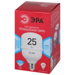 Лампа светодиодная POWER ЭРА RED LINE LED T70-25W-4000-E27 R 25Вт колокол нейтральный белый свет E27 | Лампы cветодиодные POWER