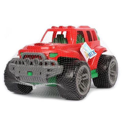 Пластмассовая игрушечная машина "Джип новый", сетка РР 2023-026