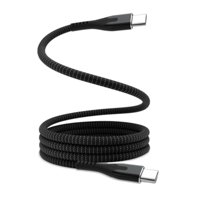 Магнитный кабель с оплёткой Statik MagStack Pro USB-C (USB 2.0) (2 м) Кабель с нейлоновой оплёткой. Поддерживаемая мощность — до 100 Вт, сила тока — 5 А, скорость передачи данных — до 480 Мбит/с