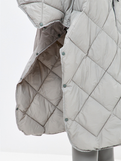 Утеплённое пончо 3 в 1 Shikotan grey unisex